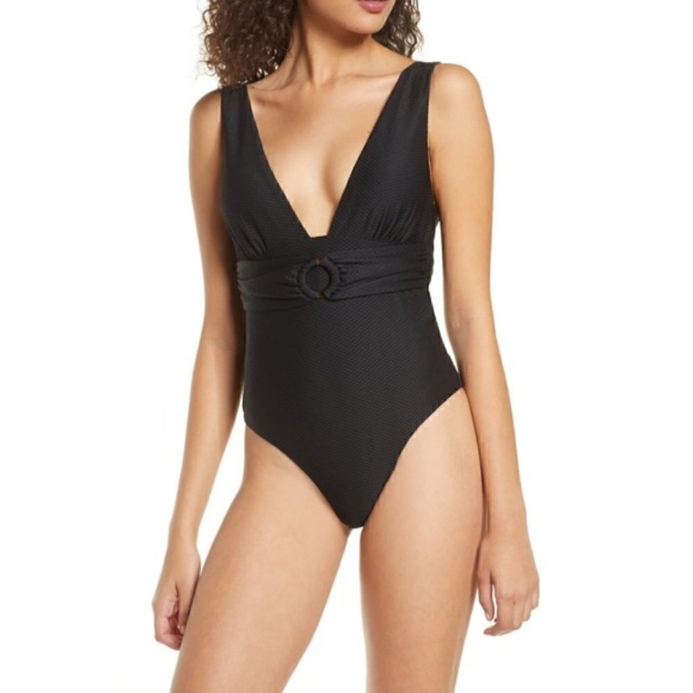 NWOT Chelsea28 Belted Textured  1 piece swim